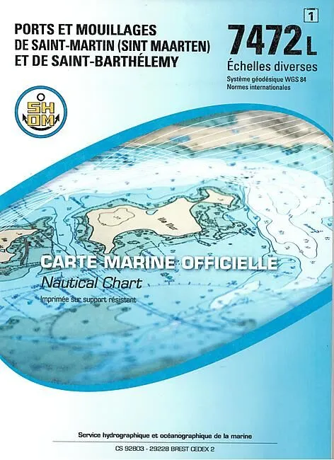 7472L PORTS ET MOUILLAGES DE ST MARTIN