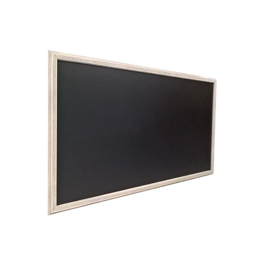 Ardoise murale en bois couleur gris cérusé