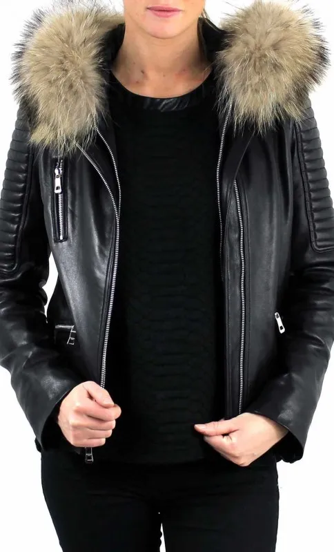 Blouson Cuir Paulene Arl