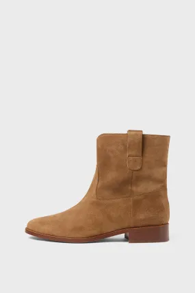 Boots en cuir velours - ELIE