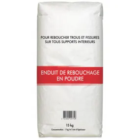 Centrale Brico Enduit de rebouchage 15 kg en poudre intérieur