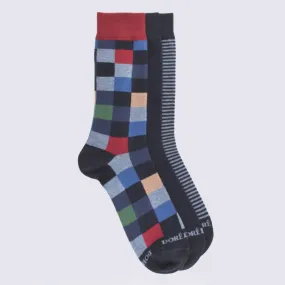 Chaussettes Doré Doré, lot de 3 paires homme en coton marine I Igert Chausseur & Maroquinier Dannemarie