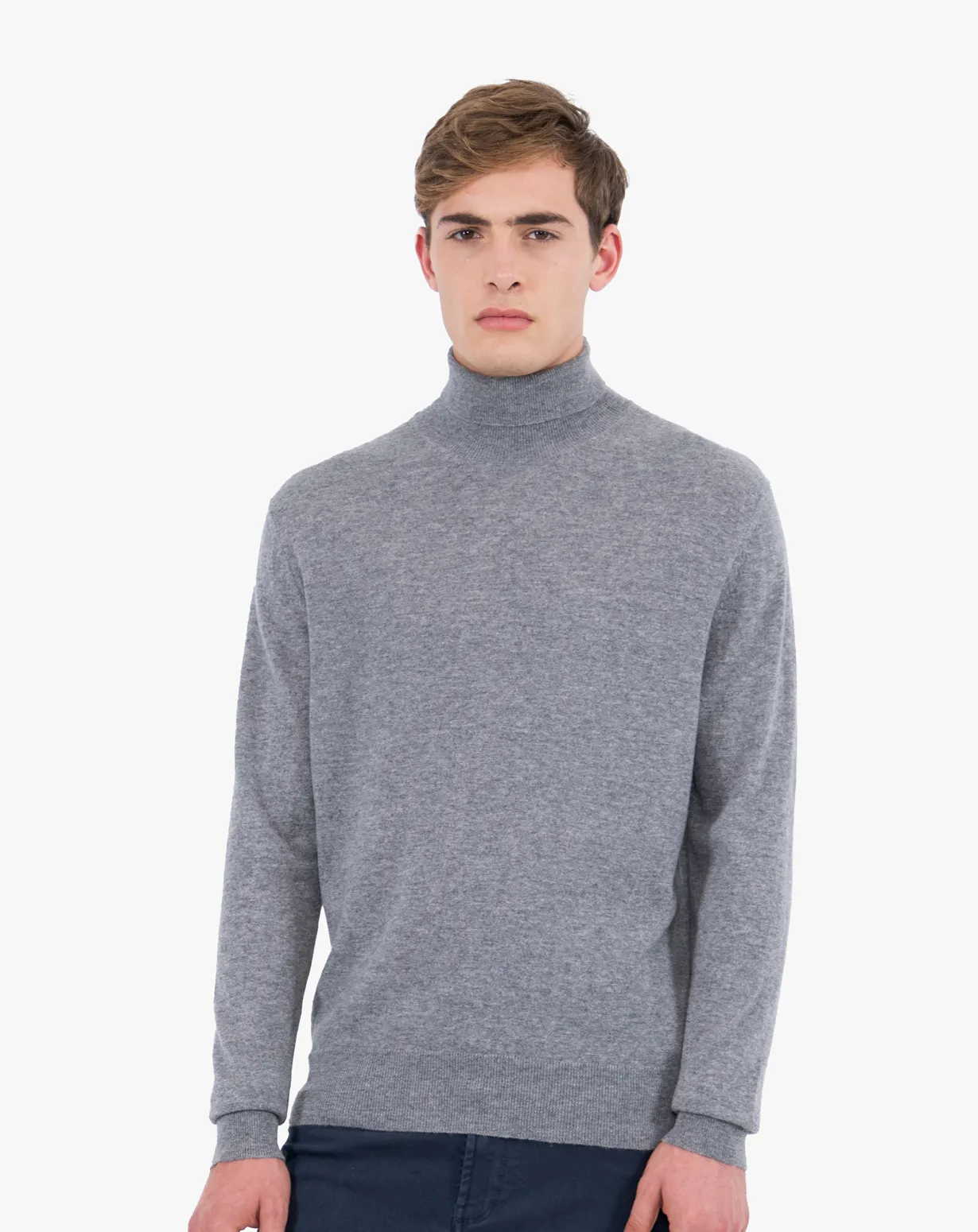 Col Roulé pour Homme Cachemire Fin