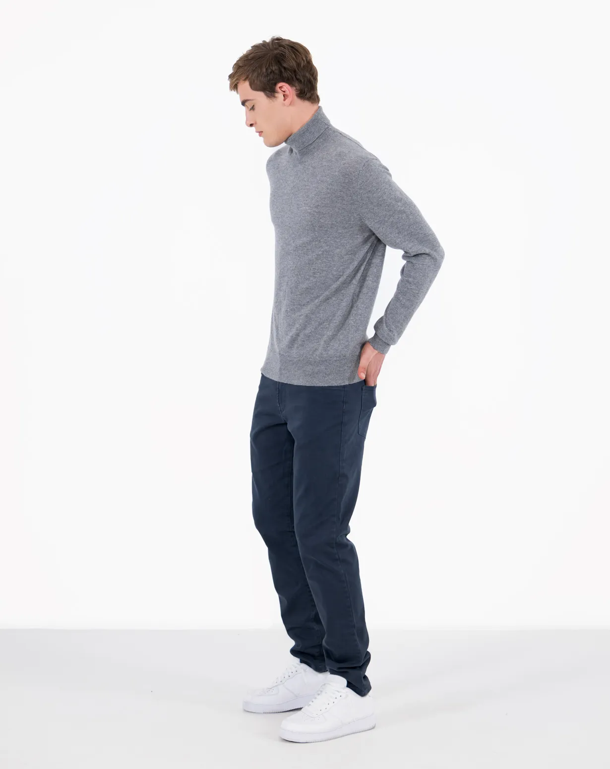 Col Roulé pour Homme Cachemire Fin