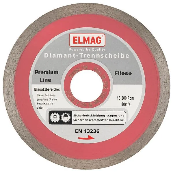 Disque diamant ELMAG 115 mm PREMIUM LINE - TUILE (alésage : 222 mm) 61510 acheter à bas prix 