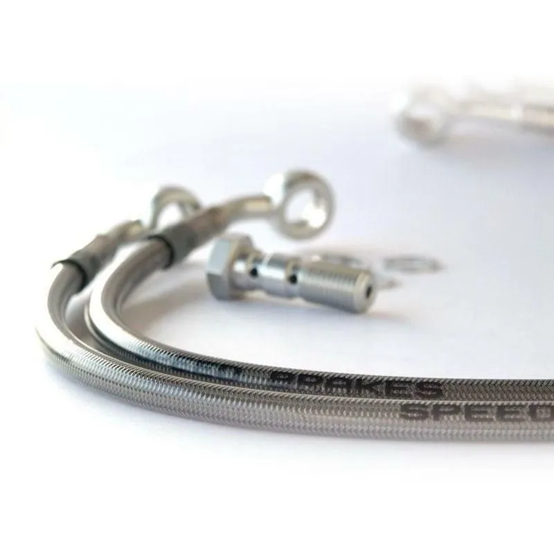 Durite de frein arrière d'aviation SPEEDBRAKES carbone/raccord noir Honda CR 125 R