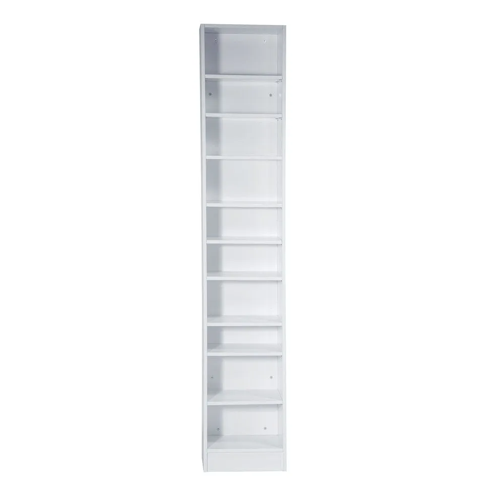 Etagère 10 niveaux blanc L43xP25xH230cm