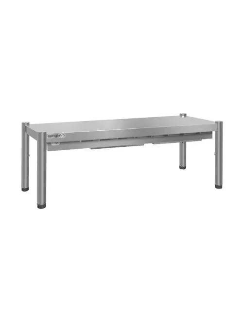 Etagère chauffante pont inox longueur 1 m