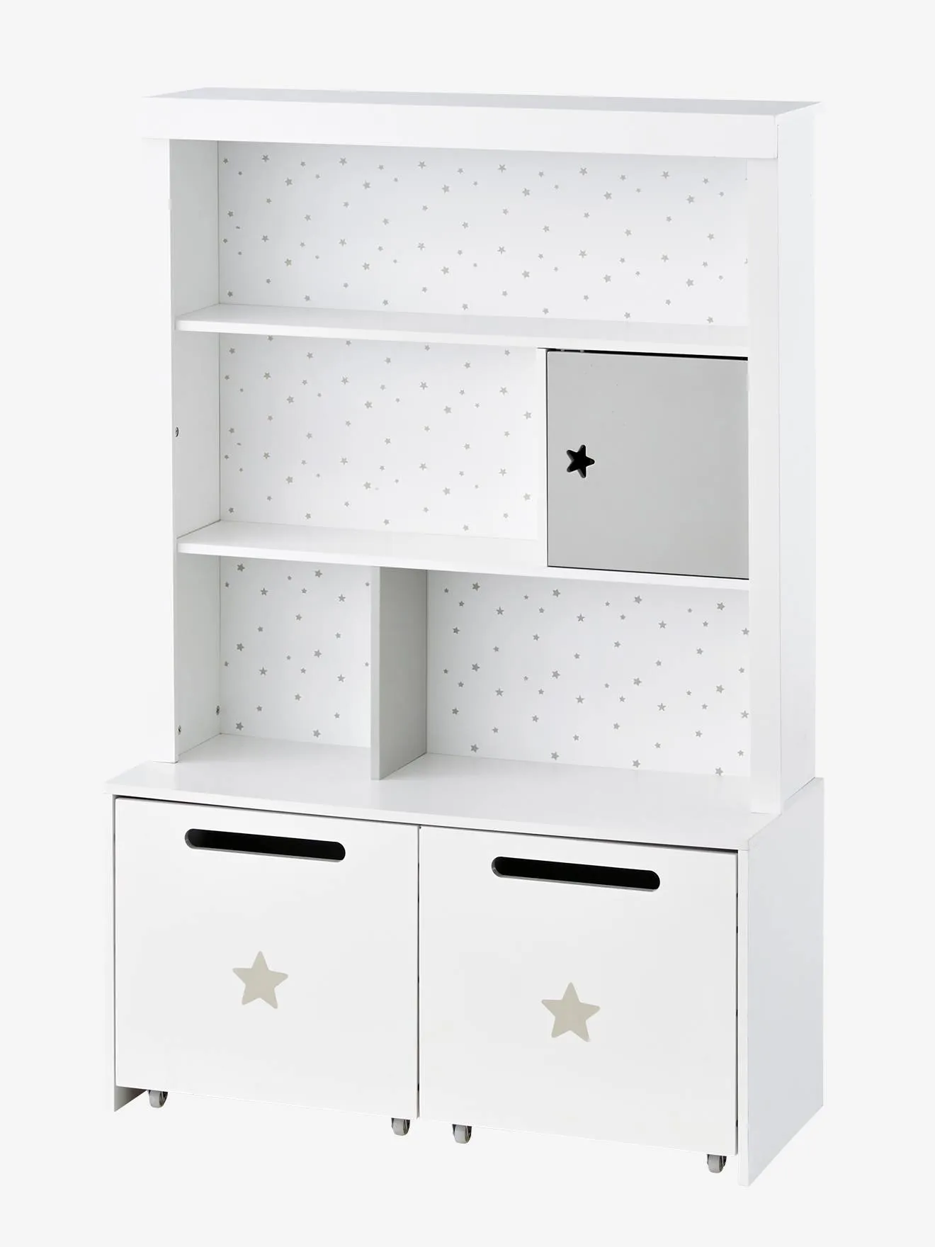 Etagère de rangement LIGNE SIRIUS blanc / gris - Vertbaudet