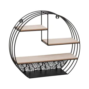 Etagère murale en métal noir 39x36cm