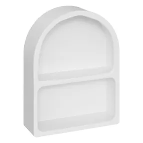 Etagère RIVI fibres de bois blanche 35x45x12cm 
