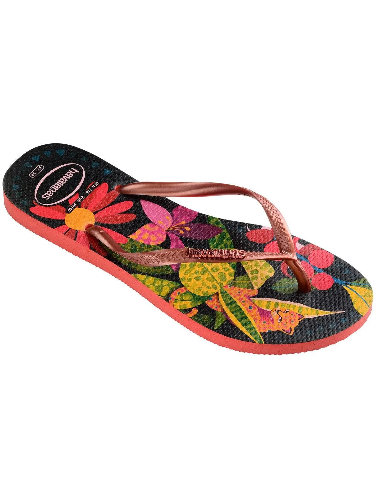 HAVAIANAS Tongs Femme Hav. Slim Tropical 4122111.1256 Rose