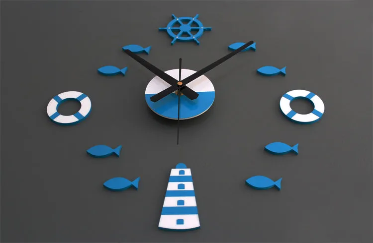 Horloge Nordique Méditerranéenne Vintage