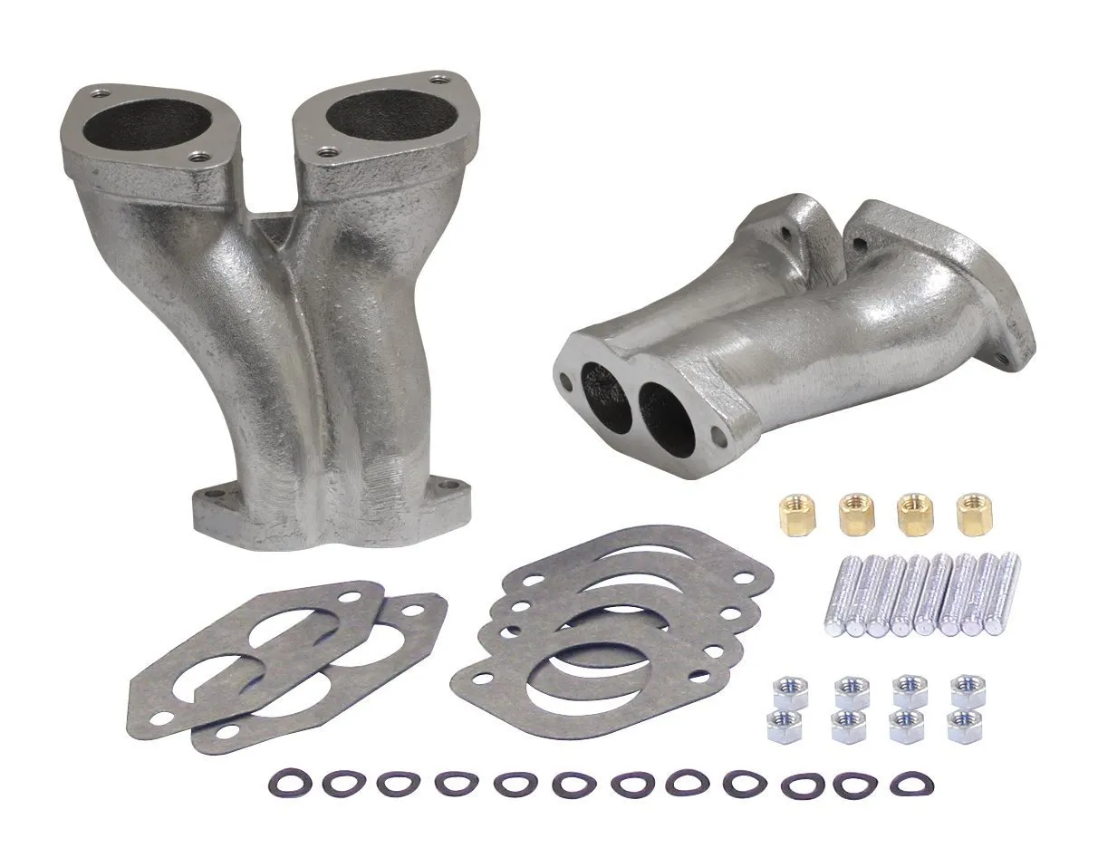 Kit de Collecteur d'Admission Double Port pour Carburateurs HPMX ou IDF