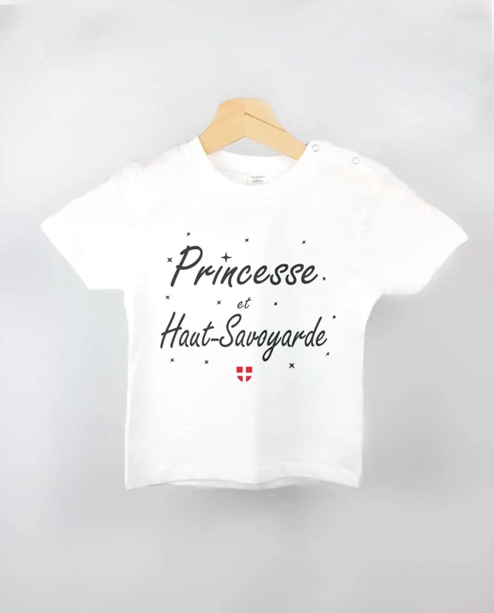 Les Savoyards - T SHIRT BEBE : PRINCESSE ET HAUT SAVOYARDE