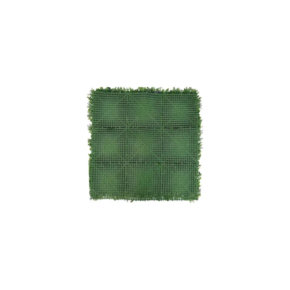 Mur végétal artificiel - modèle fleur rouge - dimensions : 100 x 100 cm