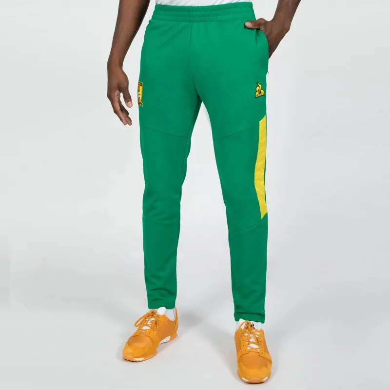 Pantalon de présentation football LCS Cameroun Fecafoot - Vert/Jaune