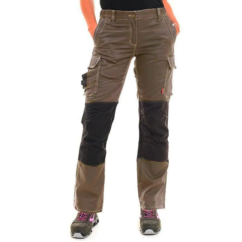 Pantalon de Travail Femme Havane Marron - ADOLPHE LAFONT