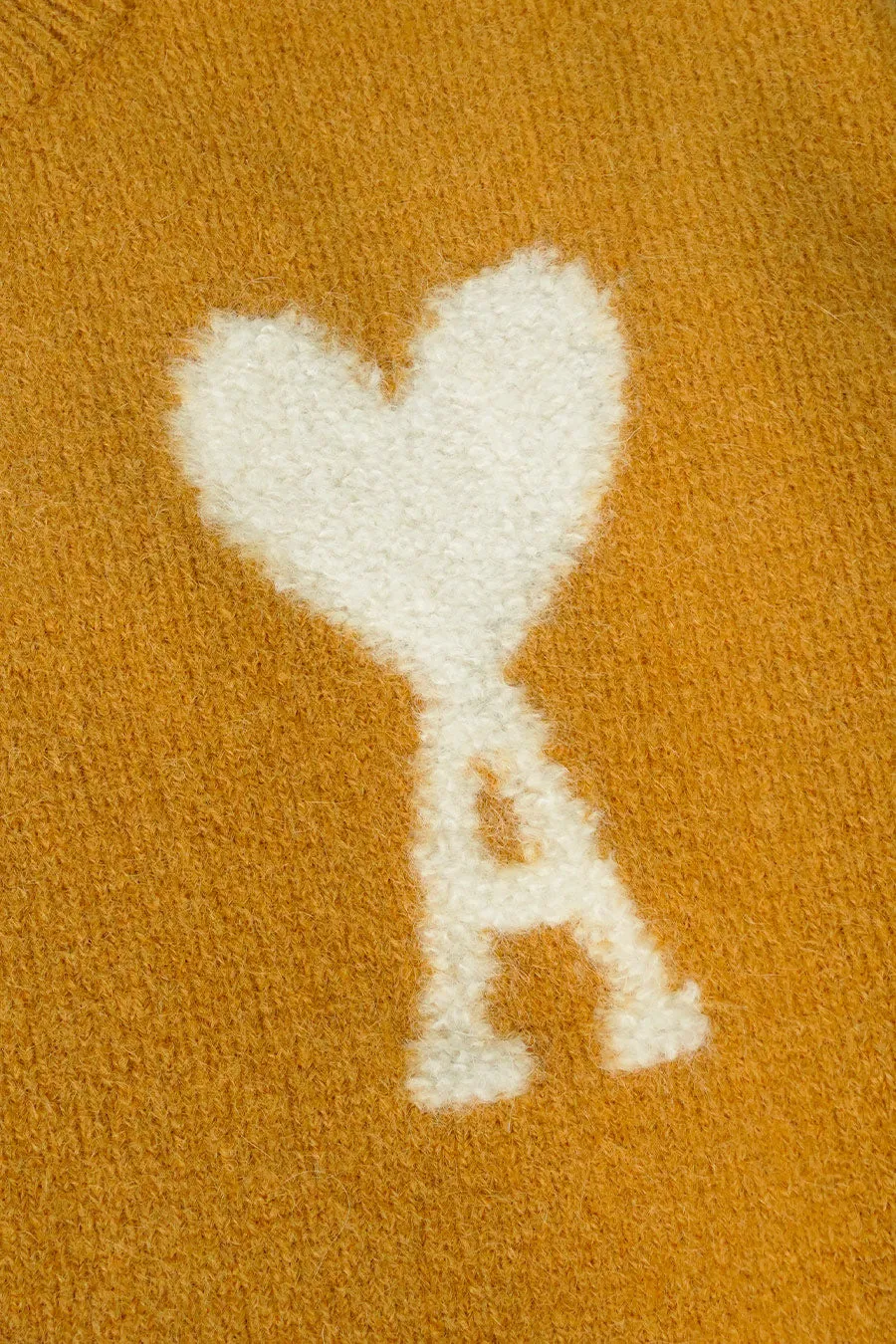 PULL EN ALPAGA AMI DE COEUR MOUTARDE