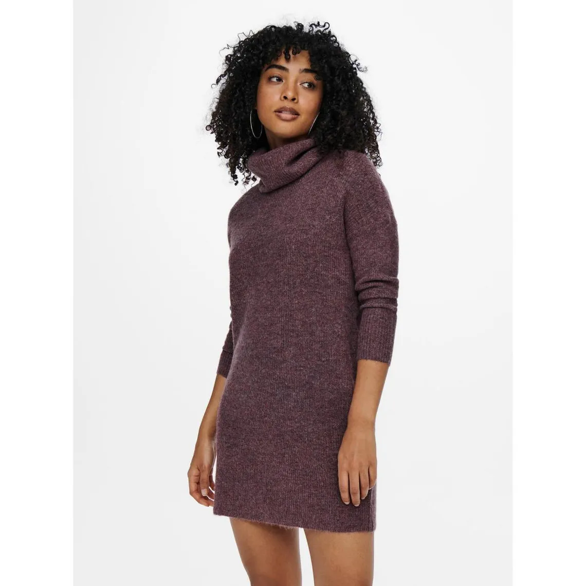 Robe en maille Col bénitier Manches 3/4 Au-dessus du genou rouge Ula | 3 Suisses