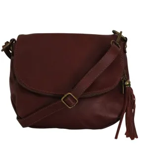 Sac bandoulière cuir italien KATINA