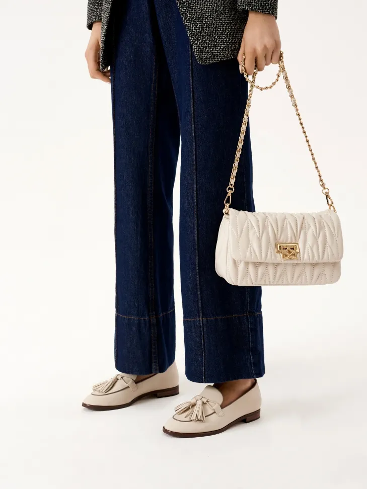 Sac en cuir avec matelassage original