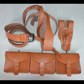 Set complet cuir France 14-18 WWI cuir fauve