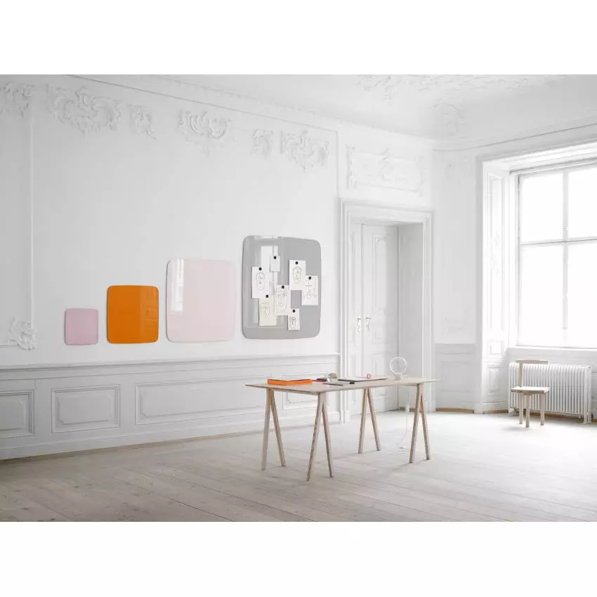 Tableau magnétique FLOW WALL de bureau / Verre / Lintex