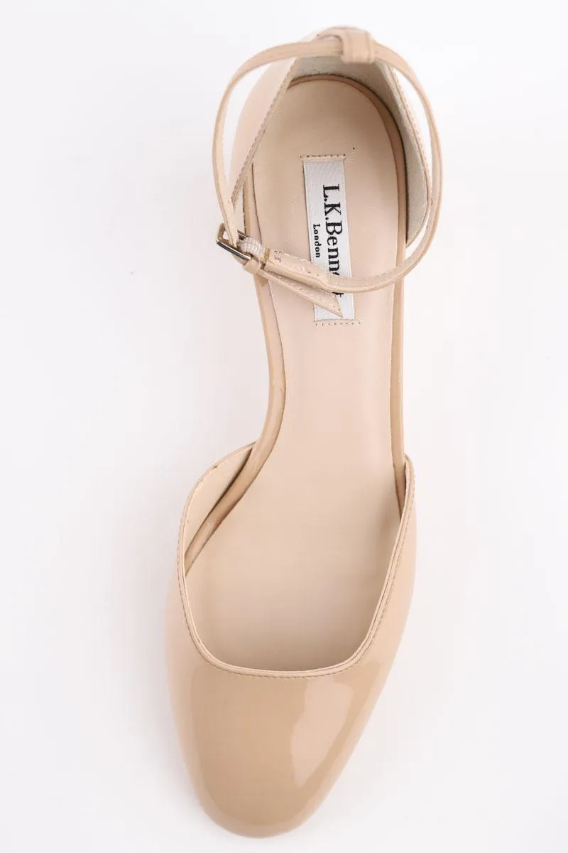 Talons en cuir LK Bennett Andrea beige. Matière principale cuir.