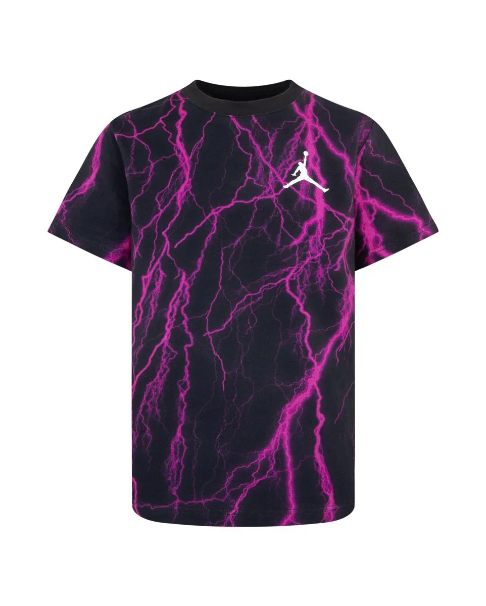Teeshirt MC Garçon MJ SPORT SS DF AOP Noir